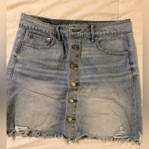American Eagle Outfitters Light Blue Denim Skirt